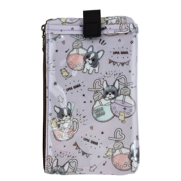Waterproof Boba Frenchie Phone Case Pouch W/ Neck Strap - Picture 3 of 11